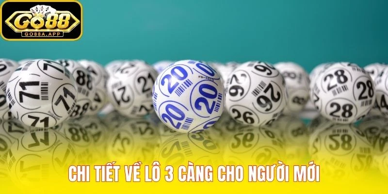 Chi tiết về lô 3 càng cho người mới
