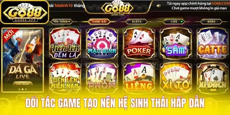 Đối tác game tạo nên hệ sinh thái hấp dẫn