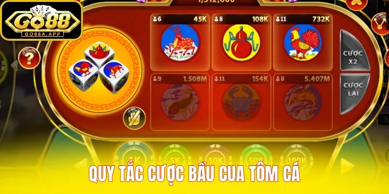 Quy tắc cược Bầu Cua Tôm Cá