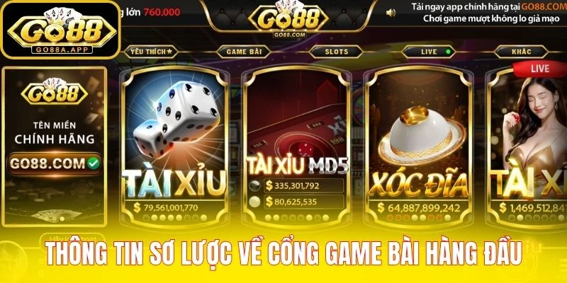 Thông tin sơ lược về cổng game bài hàng đầu